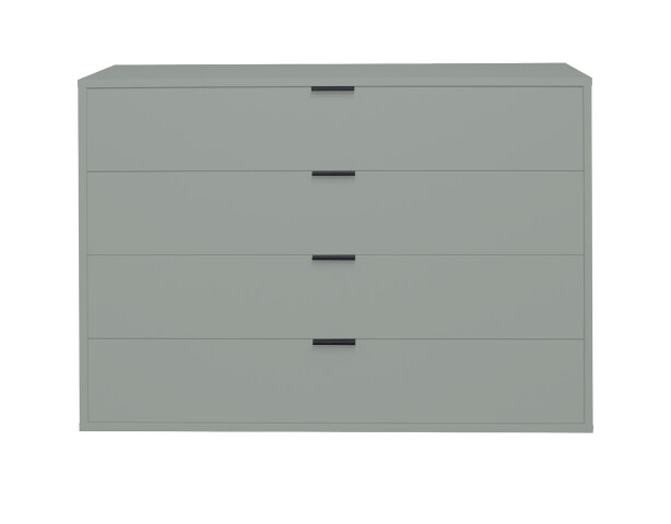 Kommode >Boulder< in Pine Green matt Lack BG - 119x87x45cm (BxHxT)