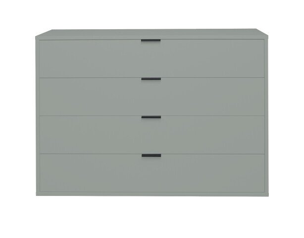 Kommode >Boulder< in Pine Green matt Lack BG - 119x87x45cm (BxHxT)