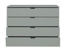 Kommode >Boulder< in Pine Green matt Lack BG - 119x87x45cm (BxHxT)