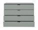 Kommode >Boulder< in Pine Green matt Lack BG - 119x87x45cm (BxHxT)