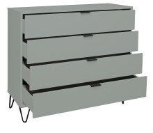 Kommode >Boulder< in Pine Green matt Lack DB - 119x102x45cm (BxHxT)