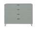 Kommode >Boulder< in Pine Green matt Lack DB - 119x102x45cm (BxHxT)
