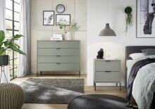 Kommode >Boulder< in Pine Green matt Lack QF - 119x102x45cm (BxHxT)