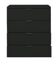 Kommode >Boulder< in Anthrazit matt Lack BG - 81x87x45cm (BxHxT)