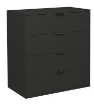 Kommode >Boulder< in Anthrazit matt Lack BG - 81x87x45cm (BxHxT)
