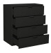 Kommode >Boulder< in Anthrazit matt Lack BG - 81x87x45cm (BxHxT)