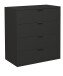 Kommode >Boulder< in Anthrazit matt Lack BG - 81x87x45cm (BxHxT)