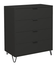 Kommode >Boulder< in Anthrazit matt Lack DB - 81x102x45cm (BxHxT)