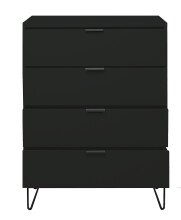 Kommode >Boulder< in Anthrazit matt Lack DB - 81x102x45cm (BxHxT)