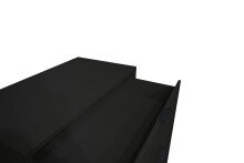 Kommode >Boulder< in Anthrazit matt Lack DB - 81x102x45cm (BxHxT)
