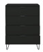 Kommode >Boulder< in Anthrazit matt Lack DB - 81x102x45cm (BxHxT)