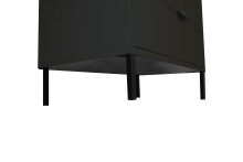 Kommode >Boulder< in Anthrazit matt Lack QF - 81x102x45cm (BxHxT)