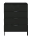 Kommode >Boulder< in Anthrazit matt Lack QF - 81x102x45cm (BxHxT)