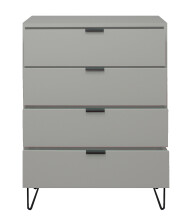 Kommode >Boulder< in Kreidegrau matt Lack DB - 81x102x45cm (BxHxT)