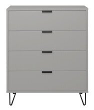 Kommode >Boulder< in Kreidegrau matt Lack DB - 81x102x45cm (BxHxT)