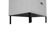 Kommode >Boulder< in Kreidegrau matt Lack QF - 81x102x45cm (BxHxT)