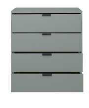 Kommode >Boulder< in Pine Green matt Lack BG - 81x87x45cm (BxHxT)