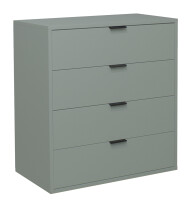 Kommode >Boulder< in Pine Green matt Lack BG - 81x87x45cm (BxHxT)