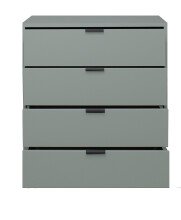 Kommode >Boulder< in Pine Green matt Lack BG - 81x87x45cm (BxHxT)