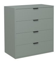 Kommode >Boulder< in Pine Green matt Lack BG - 81x87x45cm (BxHxT)