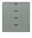 Kommode >Boulder< in Pine Green matt Lack BG - 81x87x45cm (BxHxT)