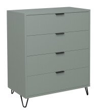 Kommode >Boulder< in Pine Green matt Lack DB - 81x102x45cm (BxHxT)