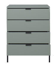 Kommode >Boulder< in Pine Green matt Lack QF - 81x102x45cm (BxHxT)