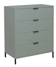 Kommode >Boulder< in Pine Green matt Lack QF - 81x102x45cm (BxHxT)