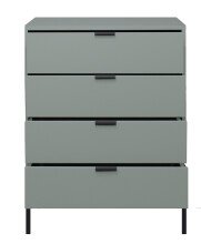 Kommode >Boulder< in Pine Green matt Lack QF - 81x102x45cm (BxHxT)
