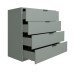 Kommode >Boulder< in Pine Green matt Lack QF - 81x102x45cm (BxHxT)