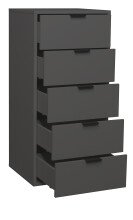 Kommode >Boulder< in Anthrazit matt Lack BG - 51x108x45cm (BxHxT)