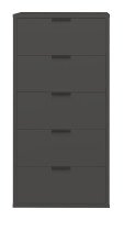 Kommode >Boulder< in Anthrazit matt Lack BG -...