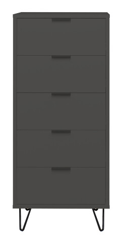 Kommode >Boulder< in Anthrazit matt Lack DB - 51x123x45cm (BxHxT)