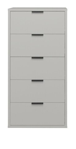 Kommode >Boulder< in Kreidegrau matt Lack BG - 51x108x45cm (BxHxT)