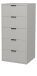 Kommode >Boulder< in Kreidegrau matt Lack BG - 51x108x45cm (BxHxT)