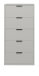Kommode >Boulder< in Kreidegrau matt Lack BG - 51x108x45cm (BxHxT)