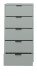 Kommode >Boulder< in Pine Green matt Lack BG - 51x108x45cm (BxHxT)