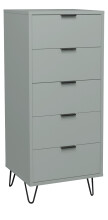 Kommode >Boulder< in Pine Green matt Lack DB - 51x123x45cm (BxHxT)