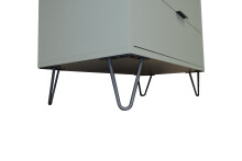 Kommode >Boulder< in Pine Green matt Lack DB - 51x123x45cm (BxHxT)