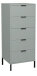 Kommode >Boulder< in Pine Green matt Lack QF - 51x123x45cm (BxHxT)