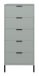Kommode >Boulder< in Pine Green matt Lack QF - 51x123x45cm (BxHxT)