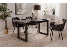 Esstisch >Alaska< in Schiefer dunkel - 160x75x90cm (BxHxT)