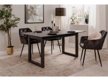 Esstisch >Alaska< in Schiefer dunkel - 160x75x90cm (BxHxT)