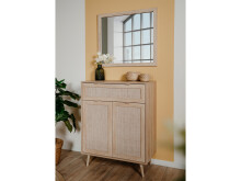 Wandspiegel >Kuta< in Sonoma-Eiche - 80x70x2cm (BxHxT)