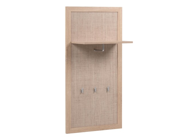 Garderobenpaneel >Kuta< in Sonoma-Eiche - 55x110x30cm (BxHxT)