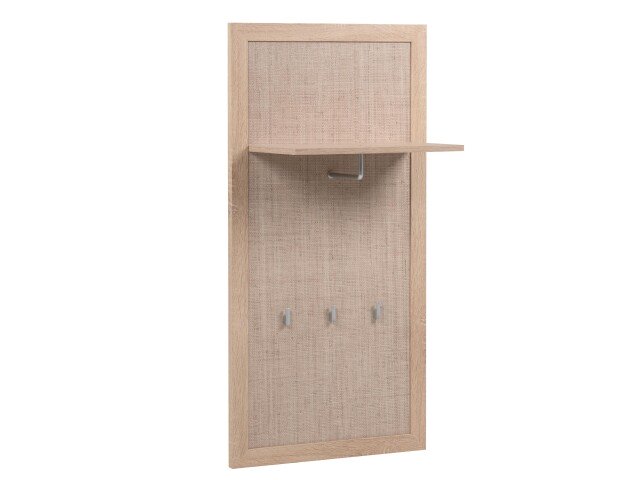 Garderobenpaneel >Kuta< in Sonoma-Eiche - 55x110x30cm (BxHxT)