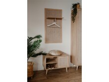 Garderobenpaneel >Kuta< in Sonoma-Eiche - 55x110x30cm (BxHxT)