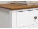 Kommode >Lebanon< in Weiß aus Massivholz, MDF - 100x86x42cm (BxHxT)