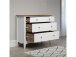 Kommode >Lebanon< in Weiß aus Massivholz, MDF - 100x86x42cm (BxHxT)