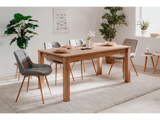 Esstisch >Batley< in Artisan Eiche - 160x75x90cm (BxHxT)